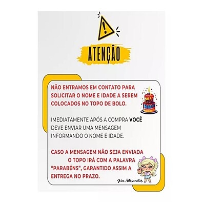 Topper de Bolo Wandinha: Nome e Idade Personalizados 🖤