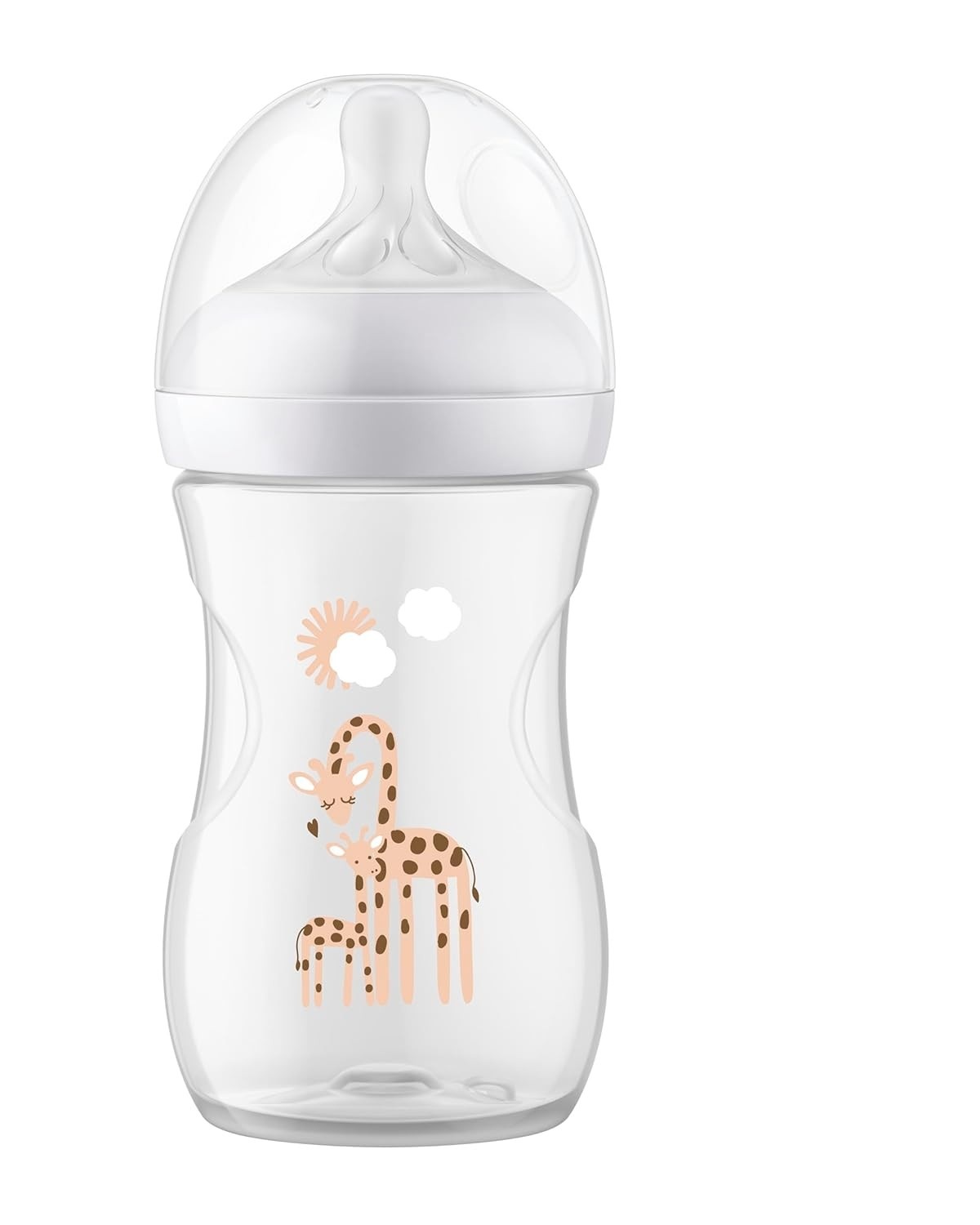 Mamadeira Philips Avent Pétala 3.0 260ml com Bico Médio - Design Girafa