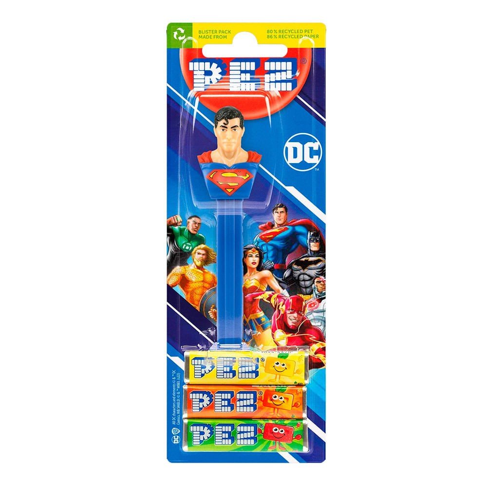 Pez DC Comics: Diversão e Sabor em 3 Dispensers!