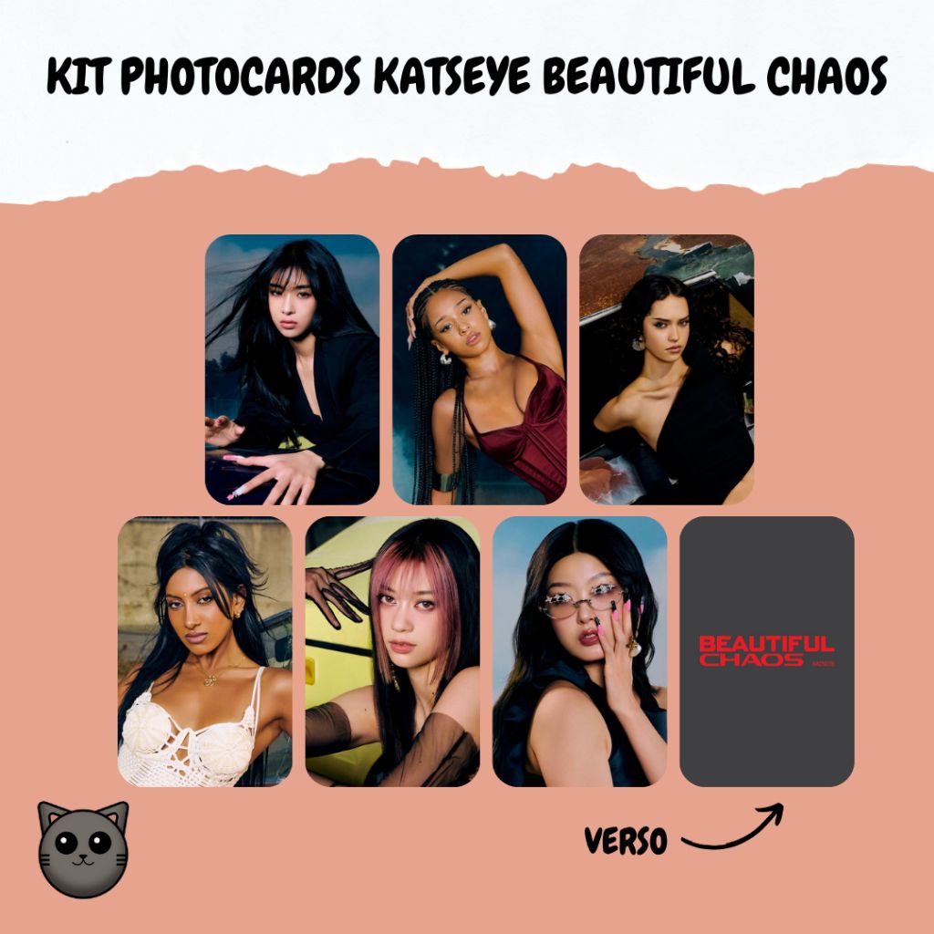 Photocards Katseye Beautiful Chaos: Seu Kit Exclusivo!