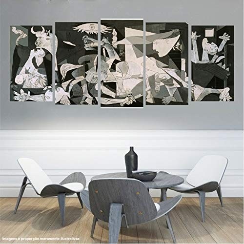 Quadro Guernica de Pablo Picasso - Arte Abstrata em Canvas Premium