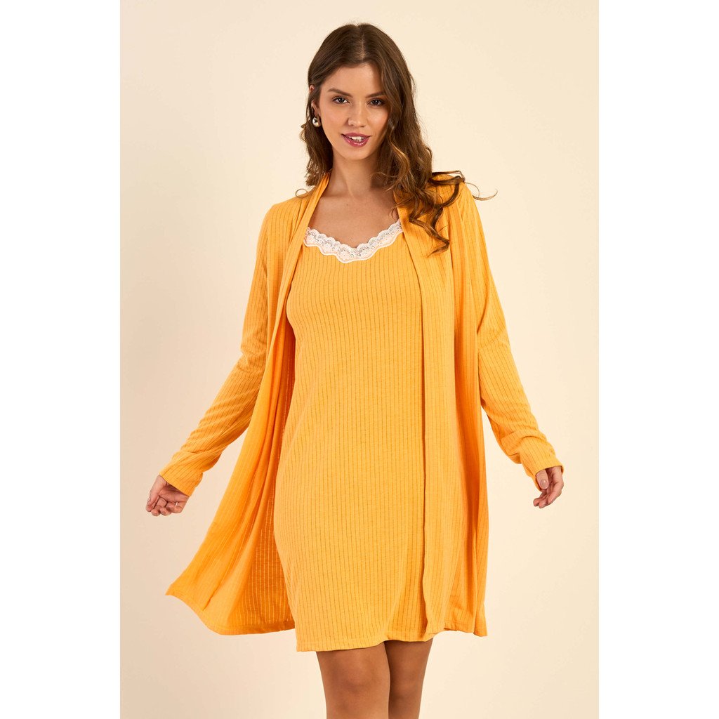 Pijama Feminino Canelado: Conforto e Charme!