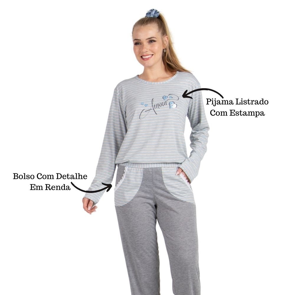Pijama Feminino Estampado: Conforto e Estilo!