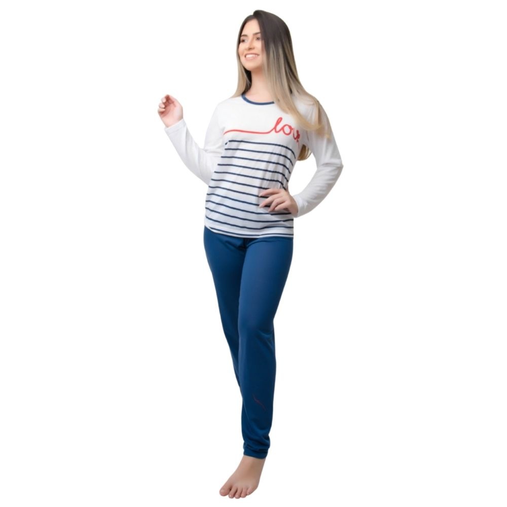 Pijama Feminino Longo: Conforto e Estilo!
