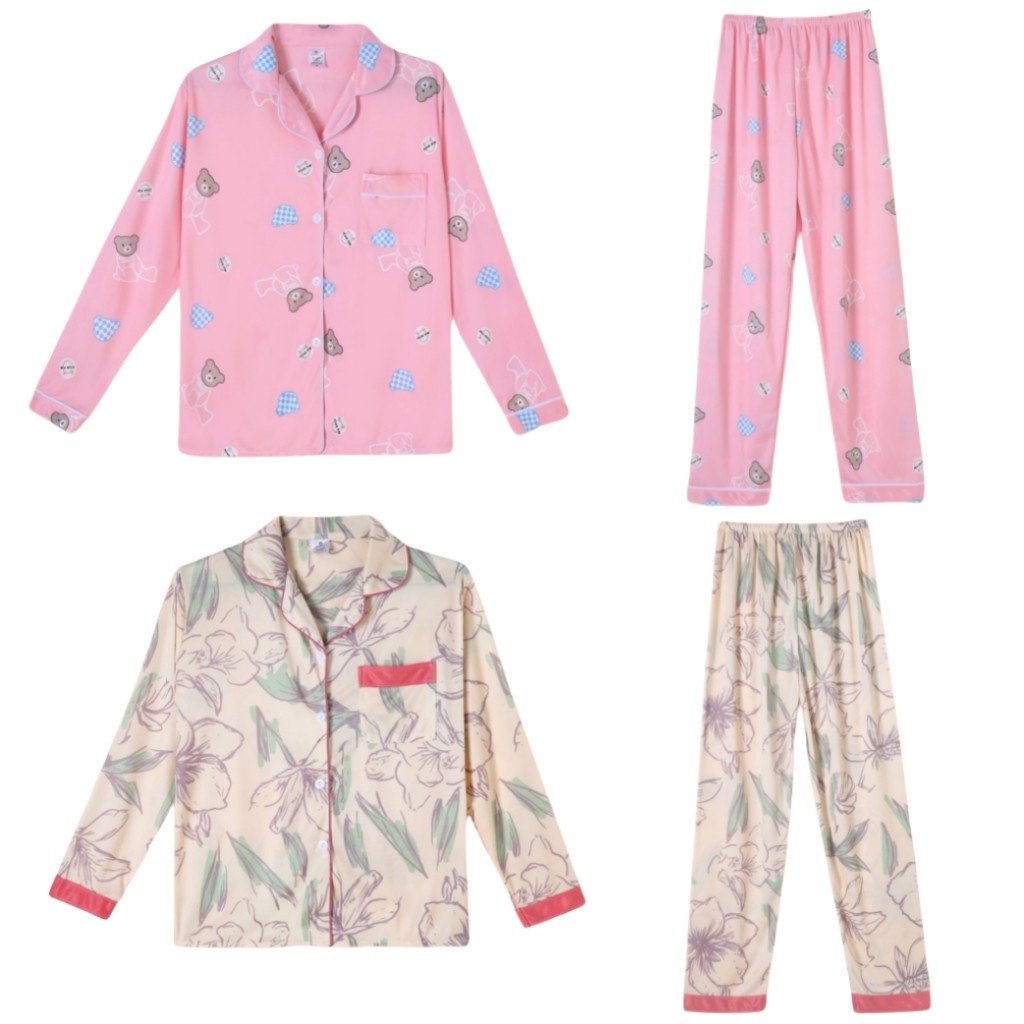 Pijama Feminino Manga Longa: Conforto e Estilo SY12