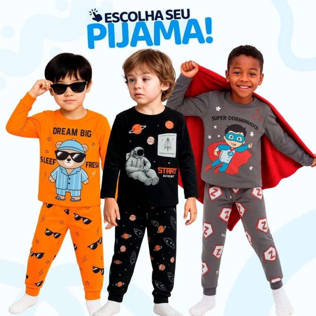 Pijama Infantil Menino: Conforto e Estilo!
