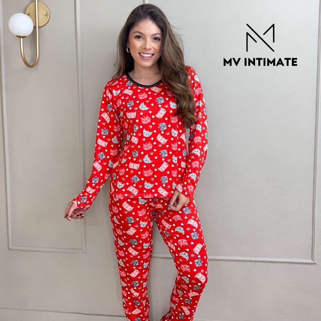 Pijama Suede Feminino: Conforto Quentinho!