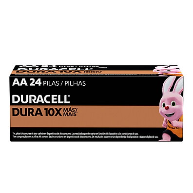 Pilha Alcalina AA Duracell 24 Unidades – Energia que Dura
