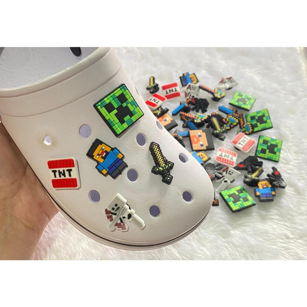 Pins Emborrachados Minecraft para Babuche: Decore Seus Sapatos!
