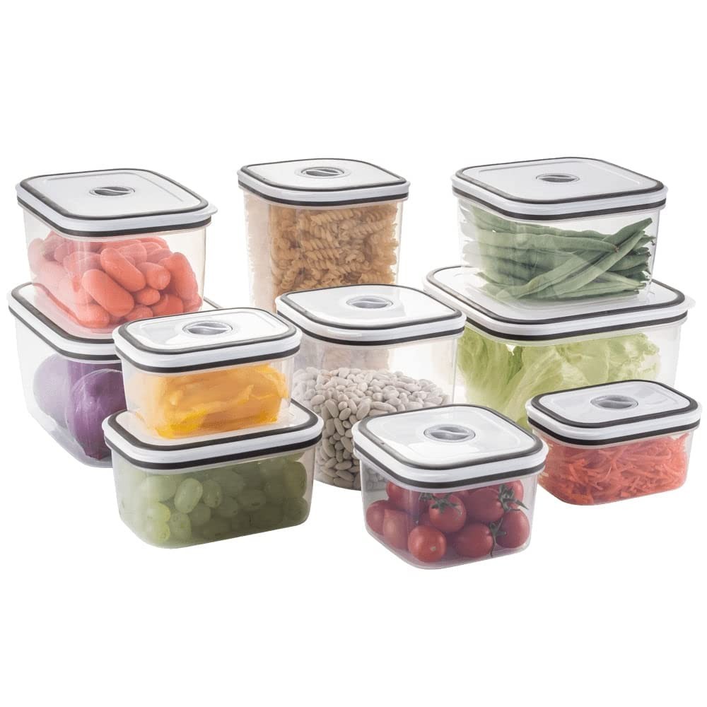 Electrolux - Kit Potes de Plástico Hermético 10 Unidades - Organize Sua Cozinha com Estilo e Praticidade