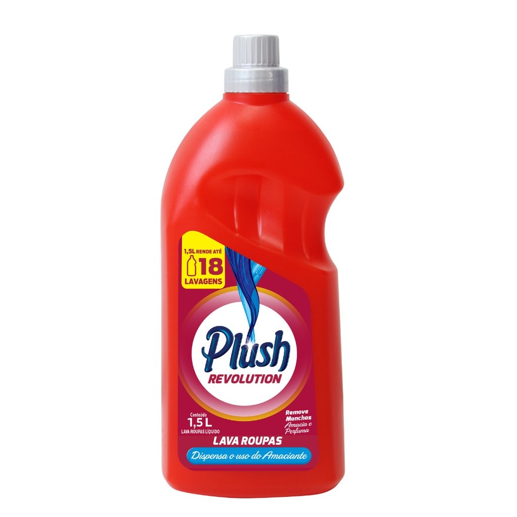 Plush Revolution 1,5L: Lava e Amacia em 1!