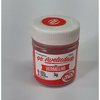 Pó Aveludado Vermelho Rizzo: Cor Vibrante!