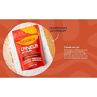 CANELA DO CEILAO EM PÓ 60 G