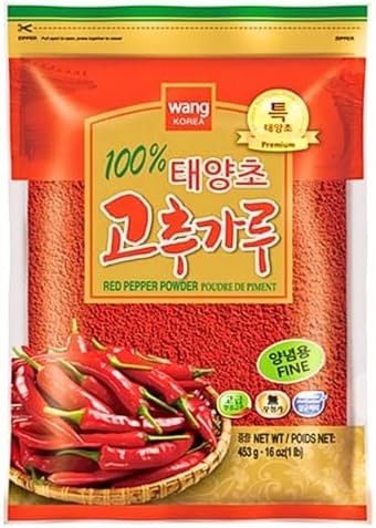 Pó de pimenta vermelha coreana Wang, 450 g