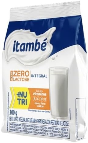 Leite em Pó Integral Zero Lactose Nolac Itambé Sachê 300g