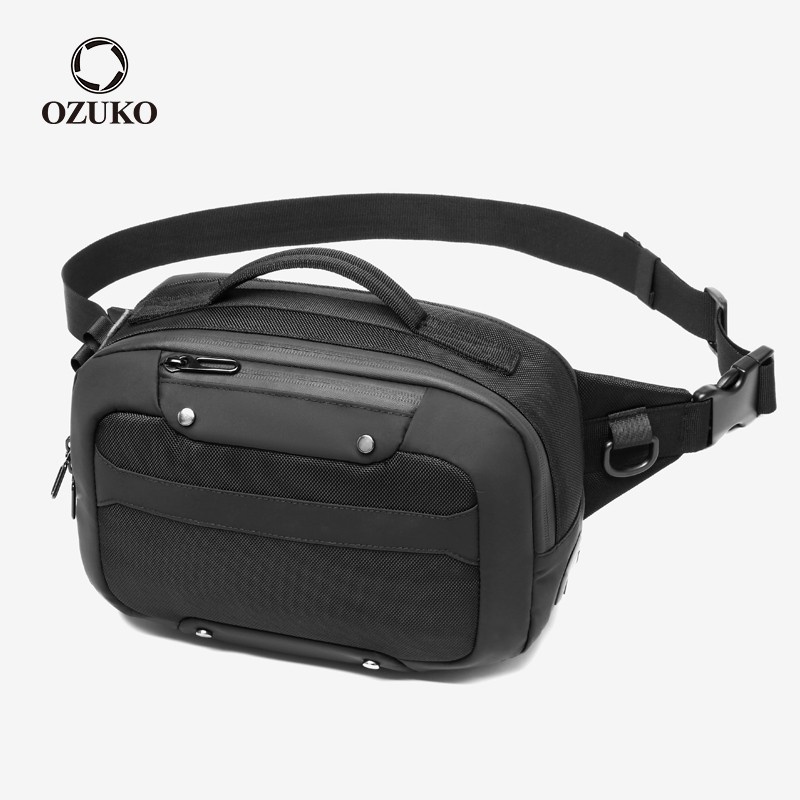 Pochete Masculina Impermeável OZUKO: Aventura Sem Limites