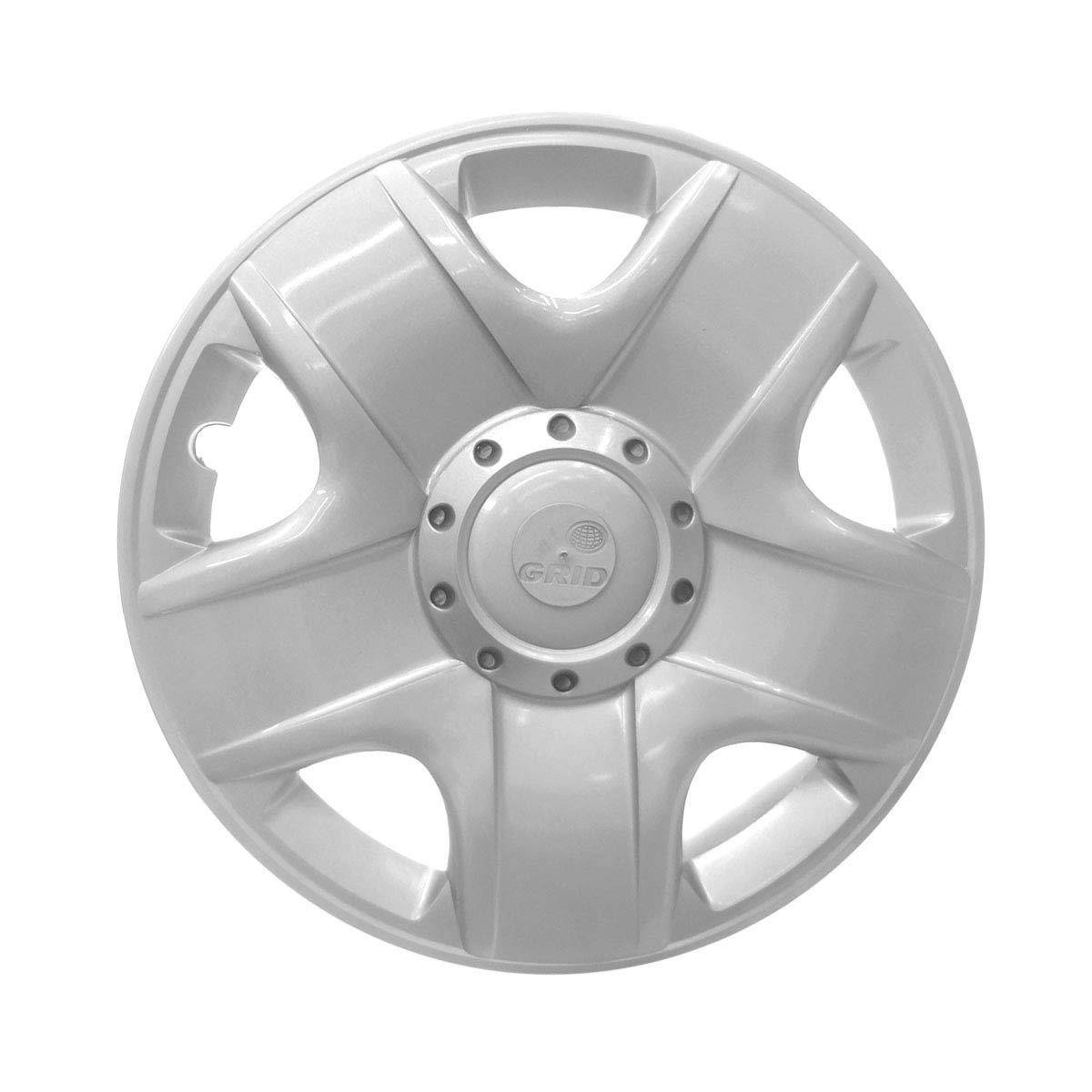 Calota Aro 15 Grid Prata para VW Fox 09/10 - Fixação por Pressão