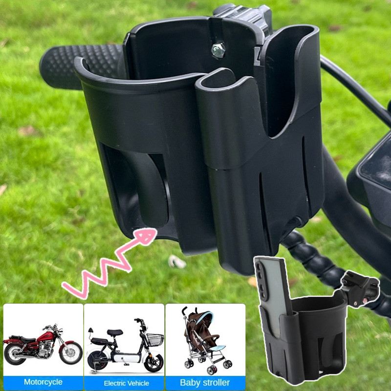 Porta-Copos 3 em 1 para Carrinho de Bebê com Suporte Giratório