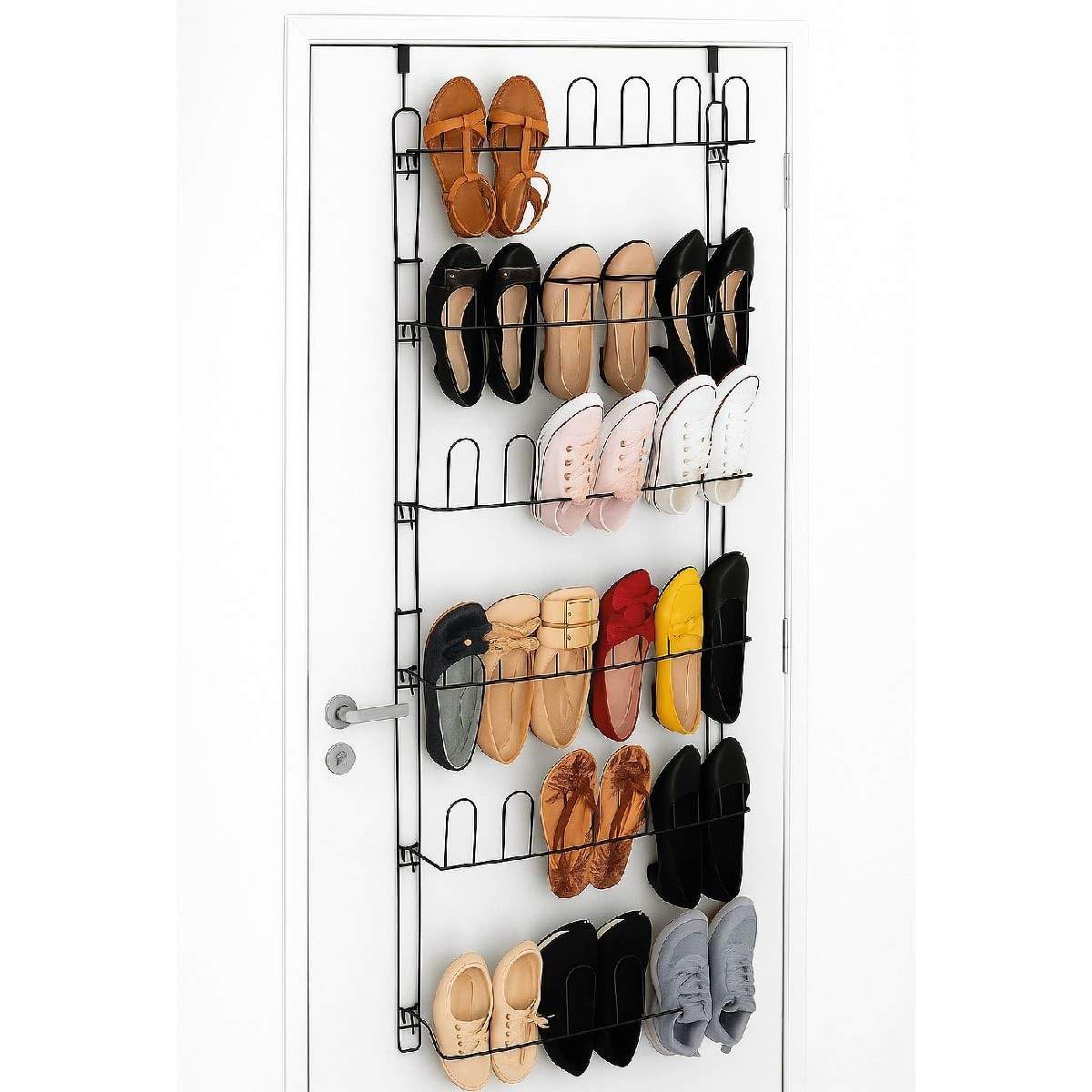 Sapateira de Porta ou Parede em Aço 21 Pares - 42 Divisórias | Organização Inteligente e Durabilidade