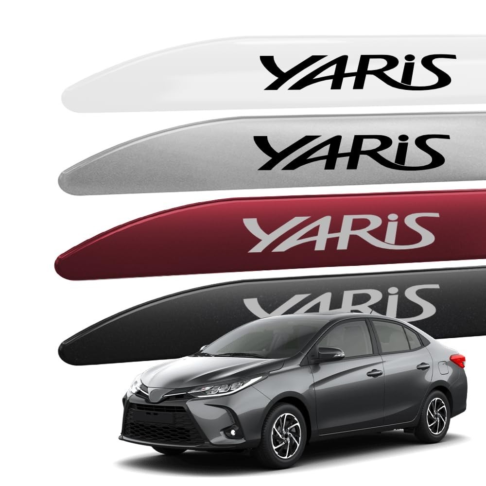 Friso Lateral Porta Yaris 2018-2025 Facão Pintado Original com Grafia