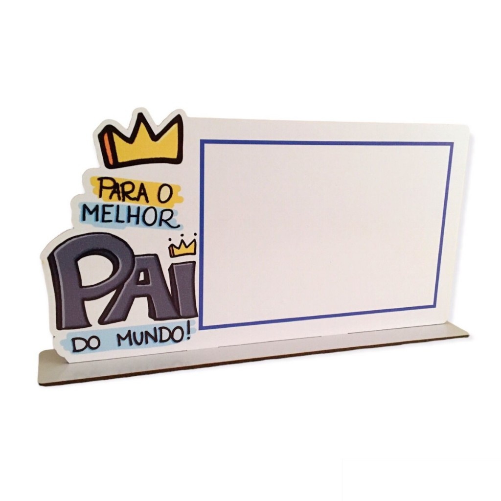 Porta Retrato Personalizado para o Melhor Pai – Ideal para Lembrancinhas Escolares
