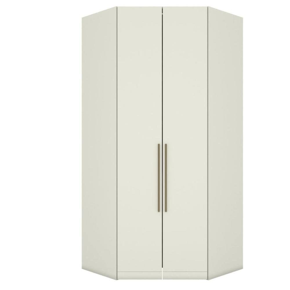 Guarda-Roupa de Canto com LED e Design Moderno | 2 Portas e 3 Gavetas