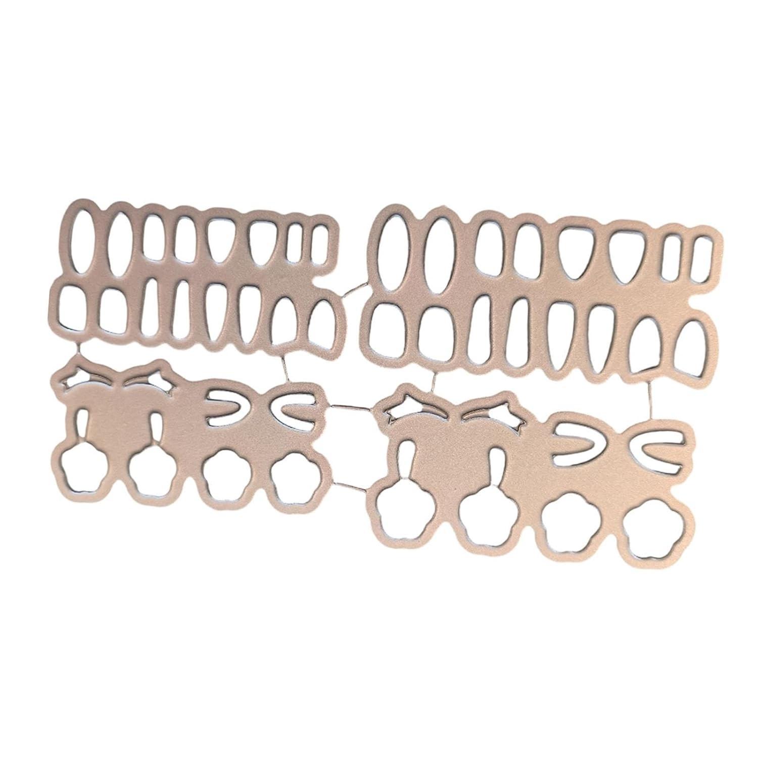 oshhni Moldes para Cortar Olhos de Boneca em Metal Reutilizável - Estêncil Portátil para Artesanato