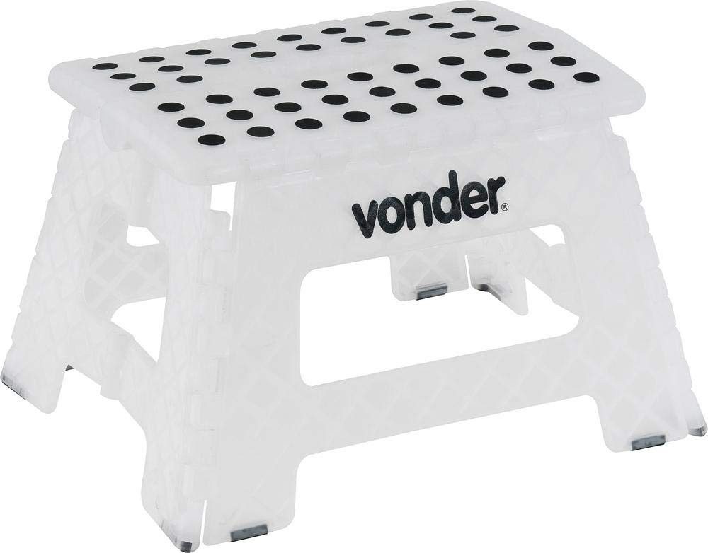 Banqueta Plástica Dobrável Vonder - Conforto Portátil com Alça e Design Moderno