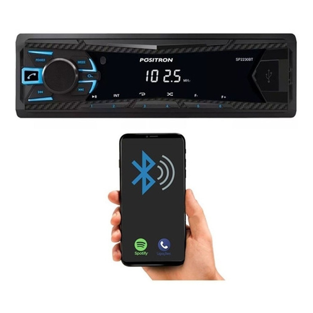 Positron SP2230BT: Rádio Bluetooth Completo