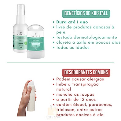 Spray Desodorante Cristal com Melaleuca 60ml – Higieniza e Potencializa