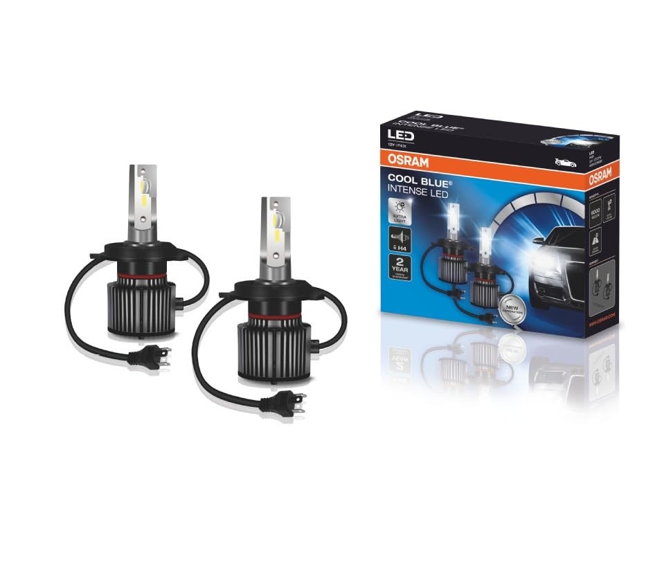 Kit LED H4 Osram Cool Blue Intense 6000K: Iluminação Potente e Visual Moderno