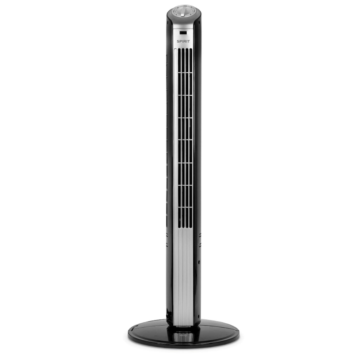 Ventilador Torre Spirit Easy 90cm Preto e Prata 127V – Potente e Silencioso