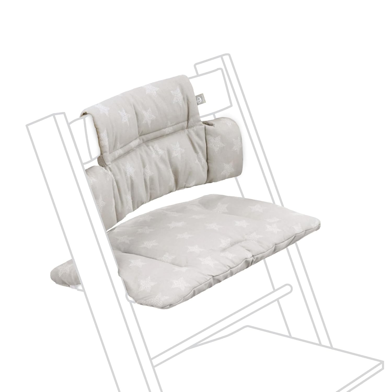Almofada Orgânica Stokke Tripp Trapp Star Prateada: Conforto e Estilo para seu Bebê