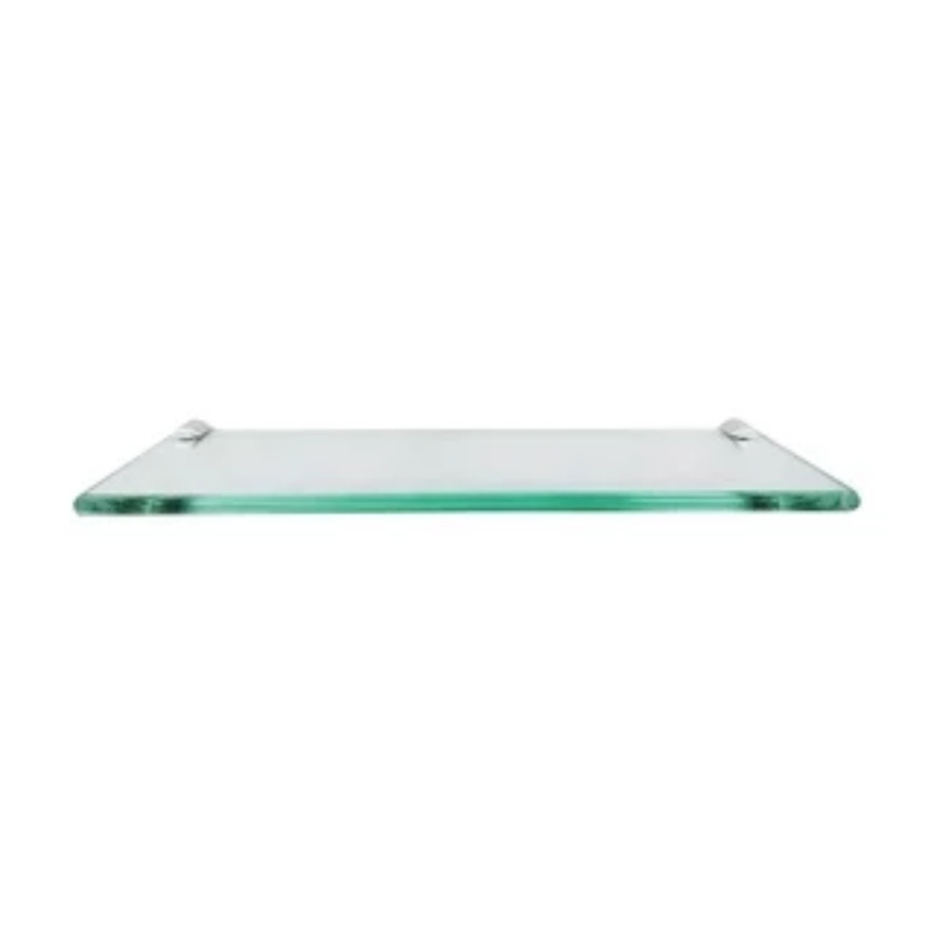 Prateleira de Vidro 10x30 para Banheiro – Suporte Multiuso 8mm
