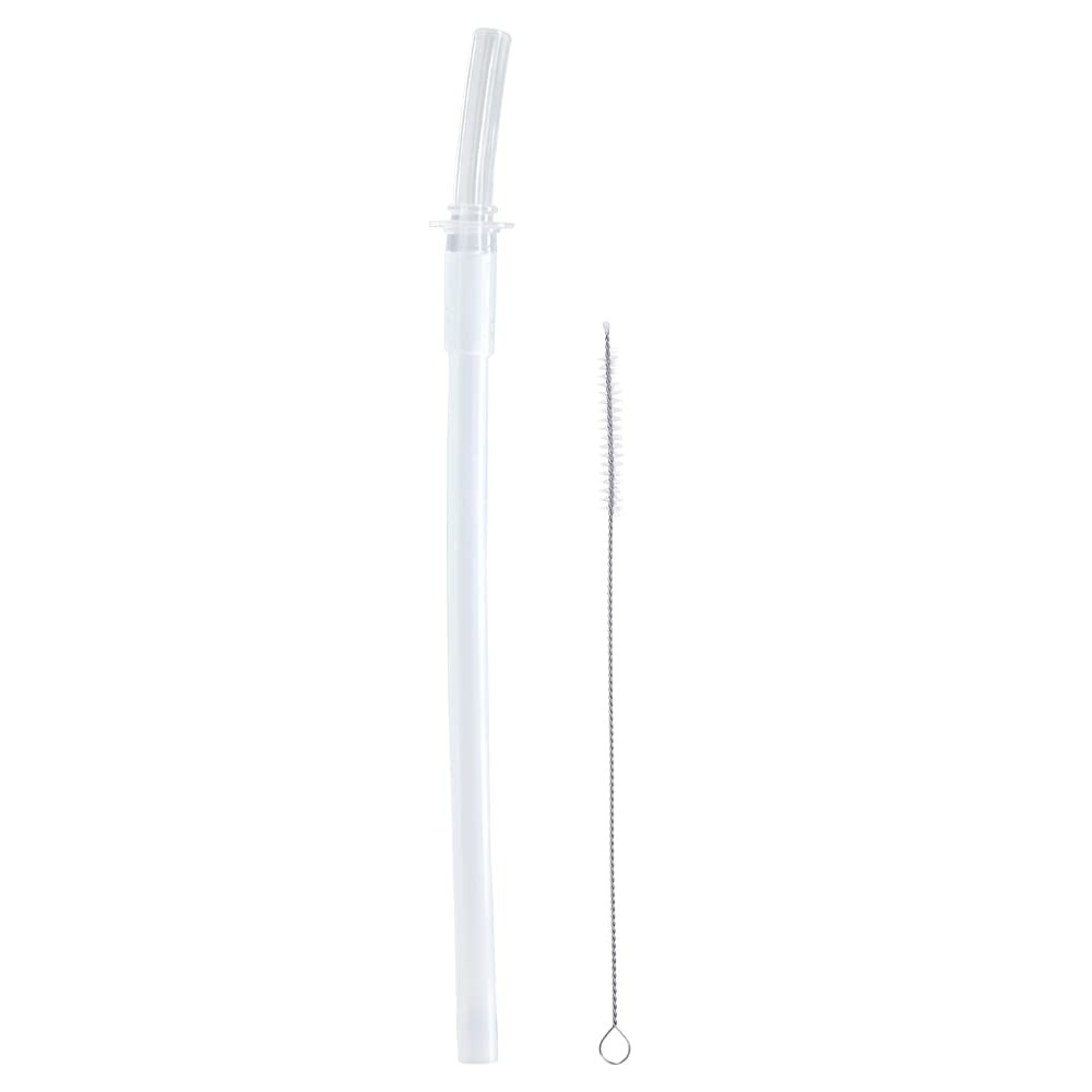 Kit Canudo + Escova Buba Fresh - Silicone Seguro e Prático