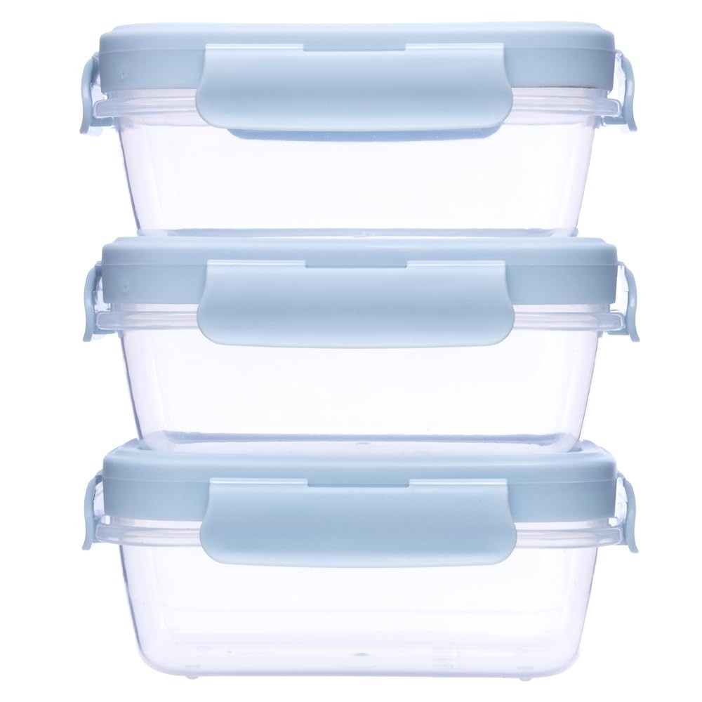Kit 3 Potinhos Azul da Buba – Armazenamento Prático e Seguro para Bebês