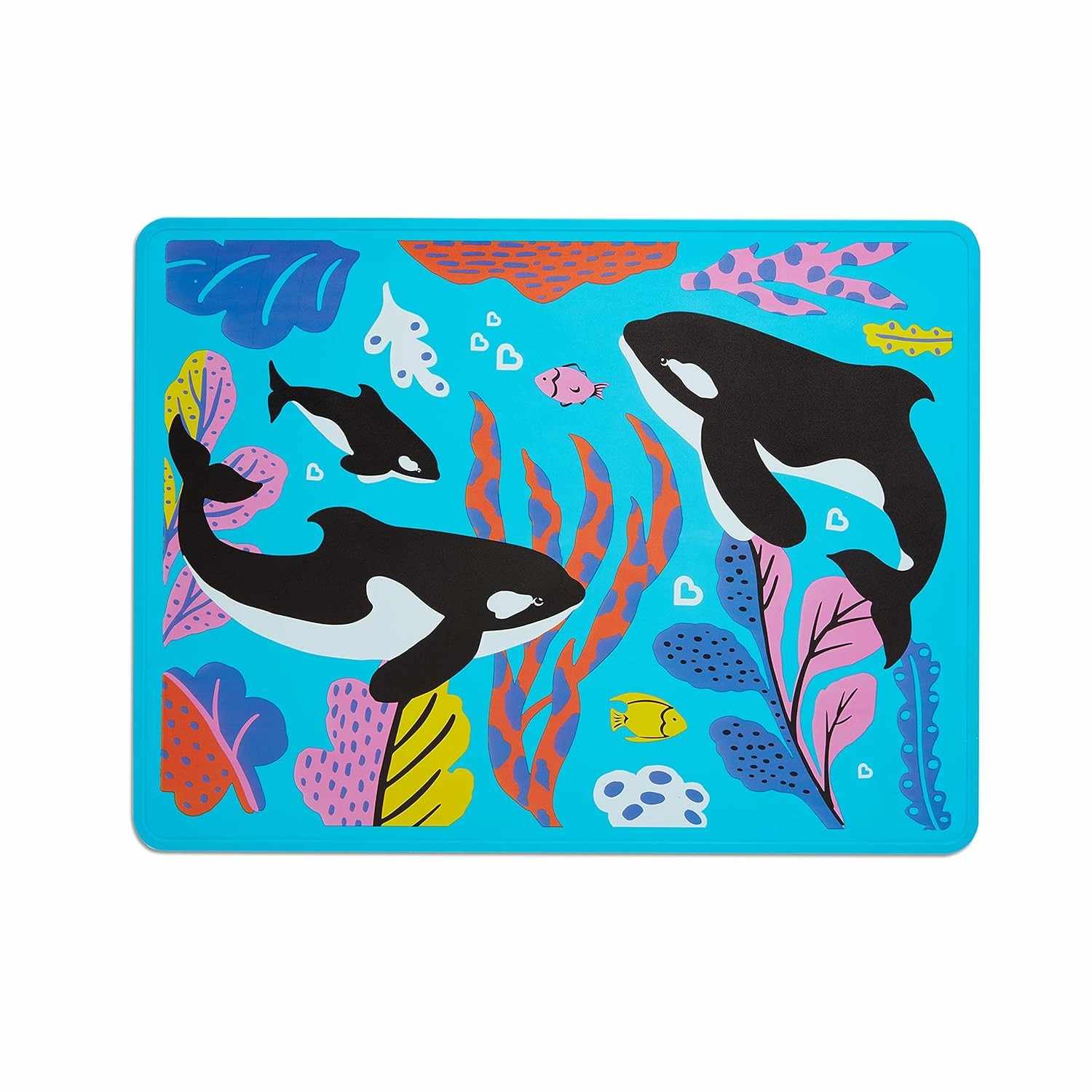 Munchkin® Jogo Americano Reversível WildLove Orca - Silicone Seguro e Prático para Crianças