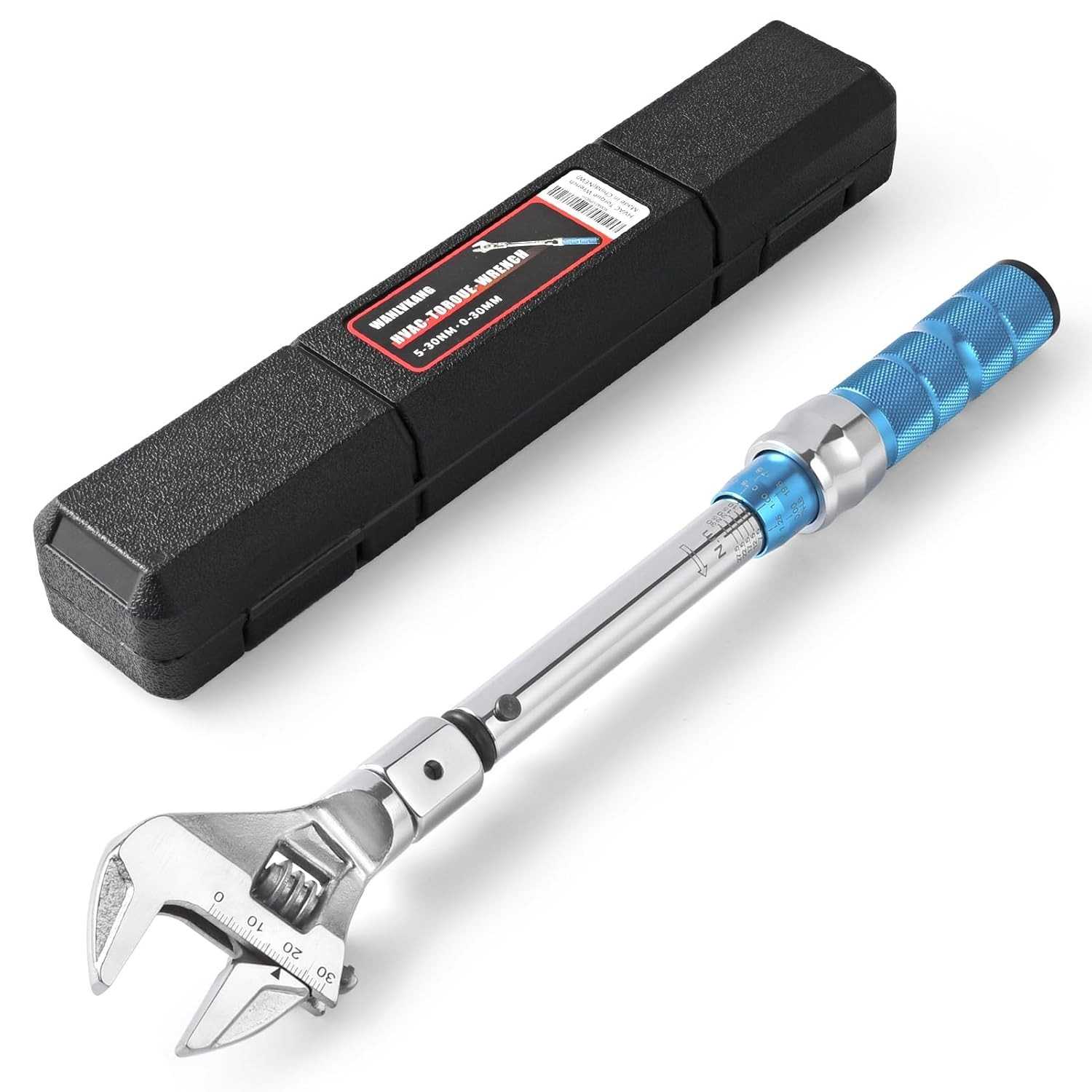 Chave de Torque Ajustável 5-30 Nm com Cabeça Intercambiável - Precisão para AC/HVAC