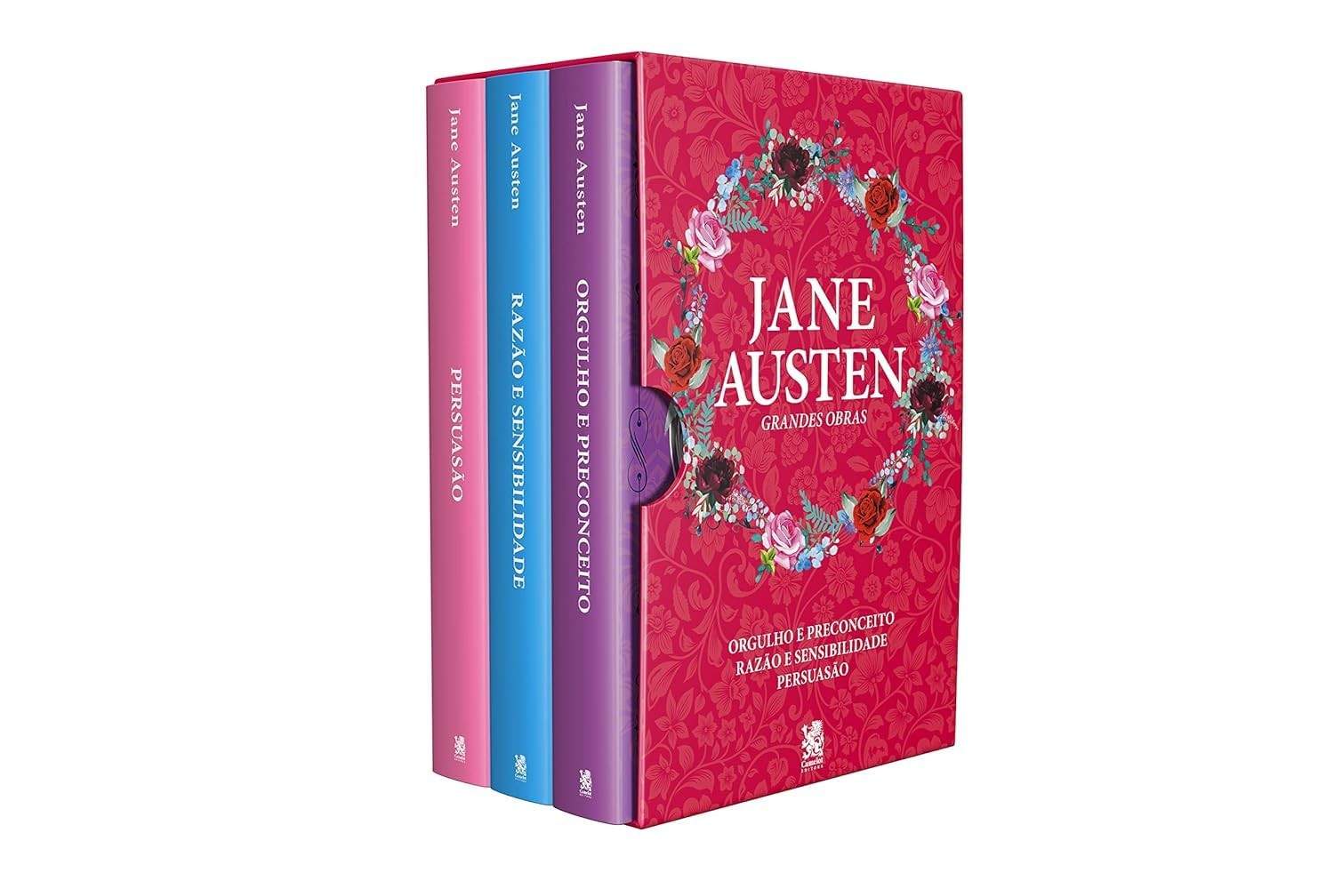 Box Jane Austen: 3 Clássicos Essenciais - Orgulho e Preconceito, Razão e Sensibilidade, Persuasão