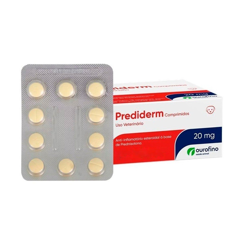 Prediderm 20mg: Alívio Inflamatório para Cães