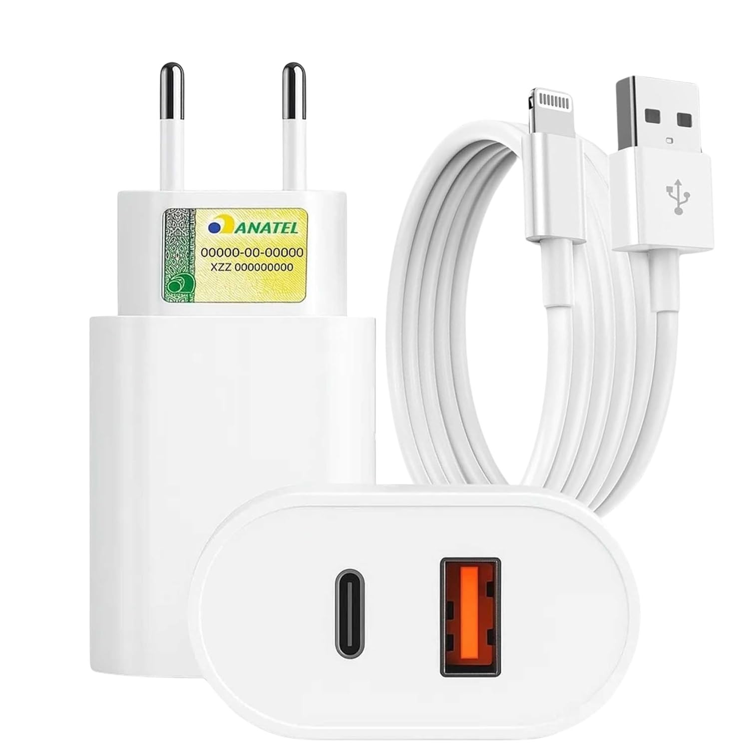 Carregador Turbo 40W USB-C + Cabo Lightning Premium LAGUS - iPhone X ao 14