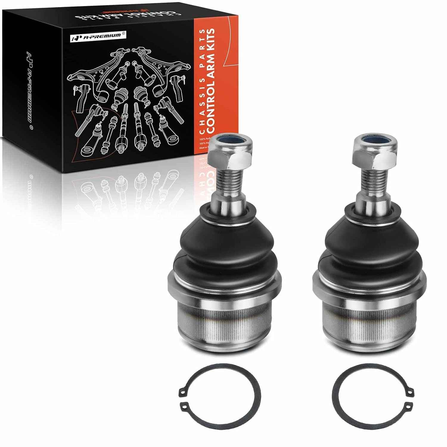 Kit 2 Juntas Esféricas Inferiores Dianteiras A-Premium para Jeep Grand Cherokee, Liberty, Commander e Dodge Nitro
