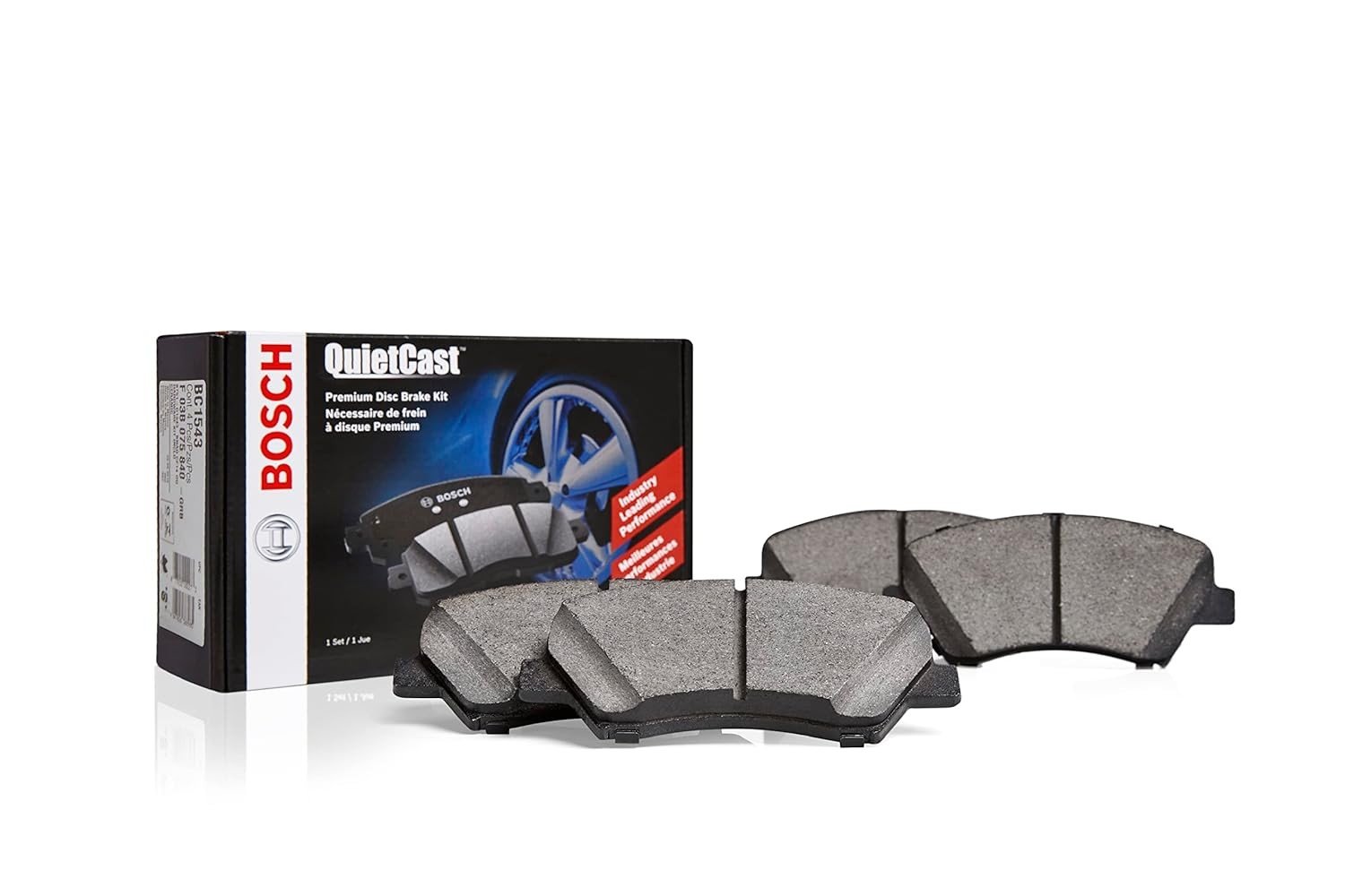 Jogo Pastilha de Freio Bosch Premium Quiet Cast Dianteiro - Desempenho Superior e Silencioso