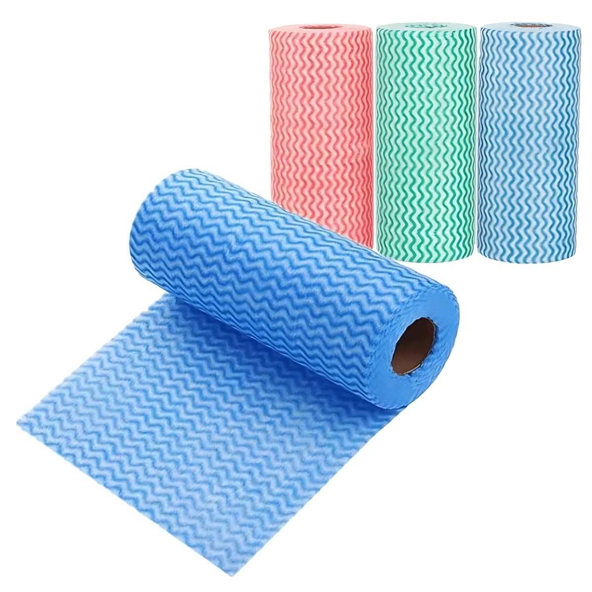 Kit 100 Panos de Limpeza Premium com Microfibra Antibacteriana - Secagem Rápida e Reutilizável