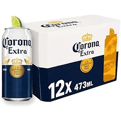 Corona Extra 12 Latas 473ml: Refrescância Premium