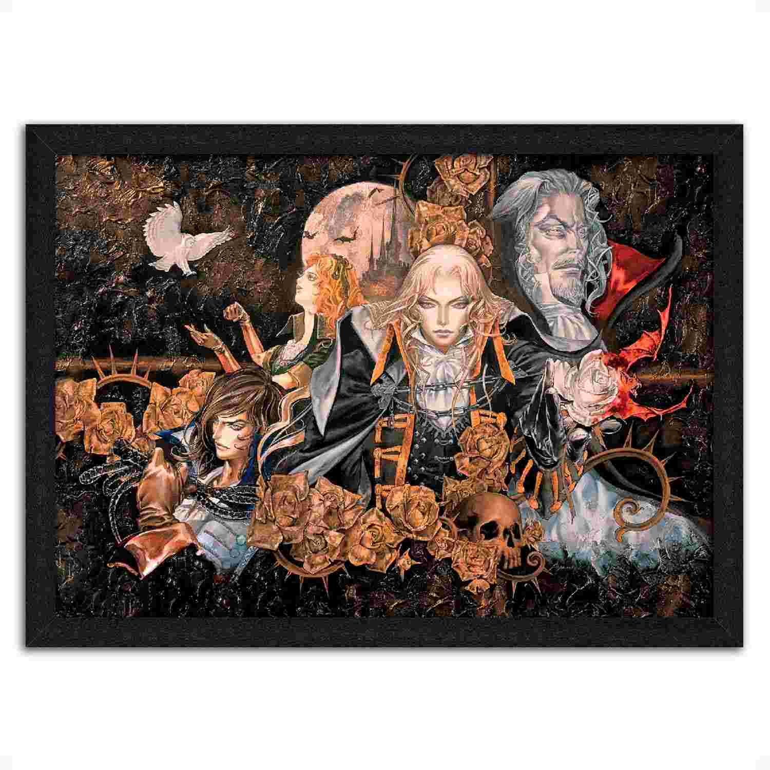 Quadro Decorativo Castlevania Symphony of the Night - Arte Premium para Fãs de Jogos