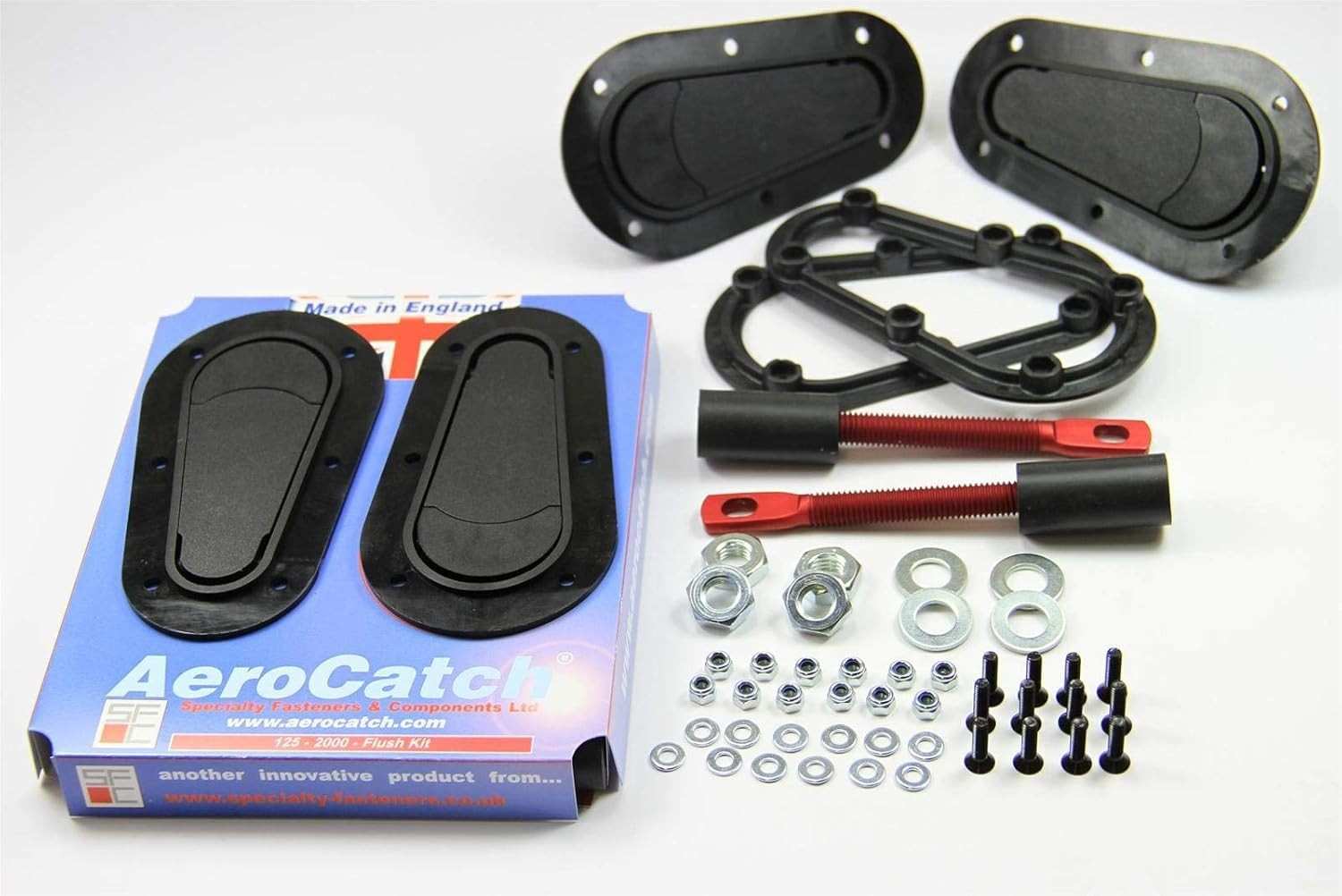 Aerocatch: Kit Trava e Pino para Capô e Painel Inferior - Preto | Segurança e Estilo Premium