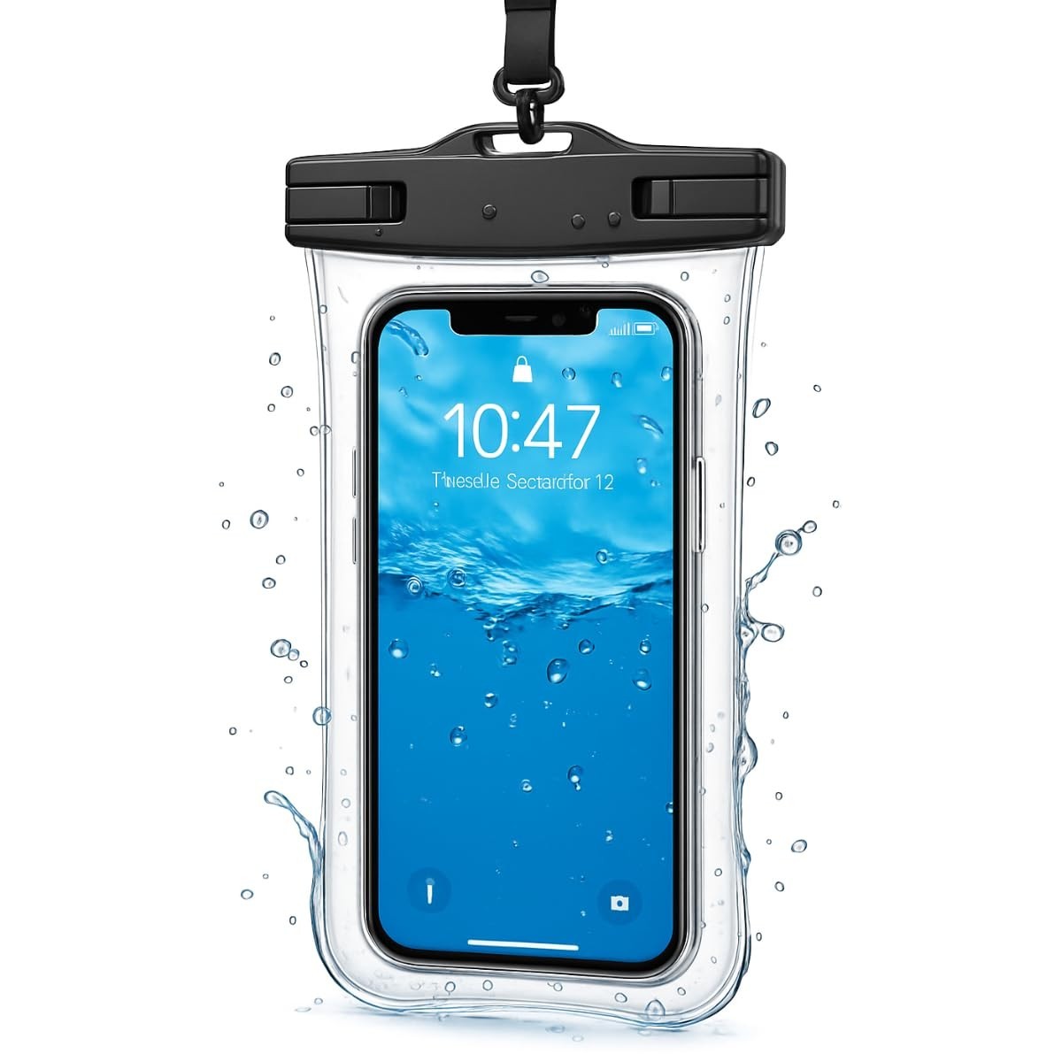 Capa Universal à Prova D'Água IPX8: Proteção Total para seu Smartphone em Qualquer Aventura (Preta)