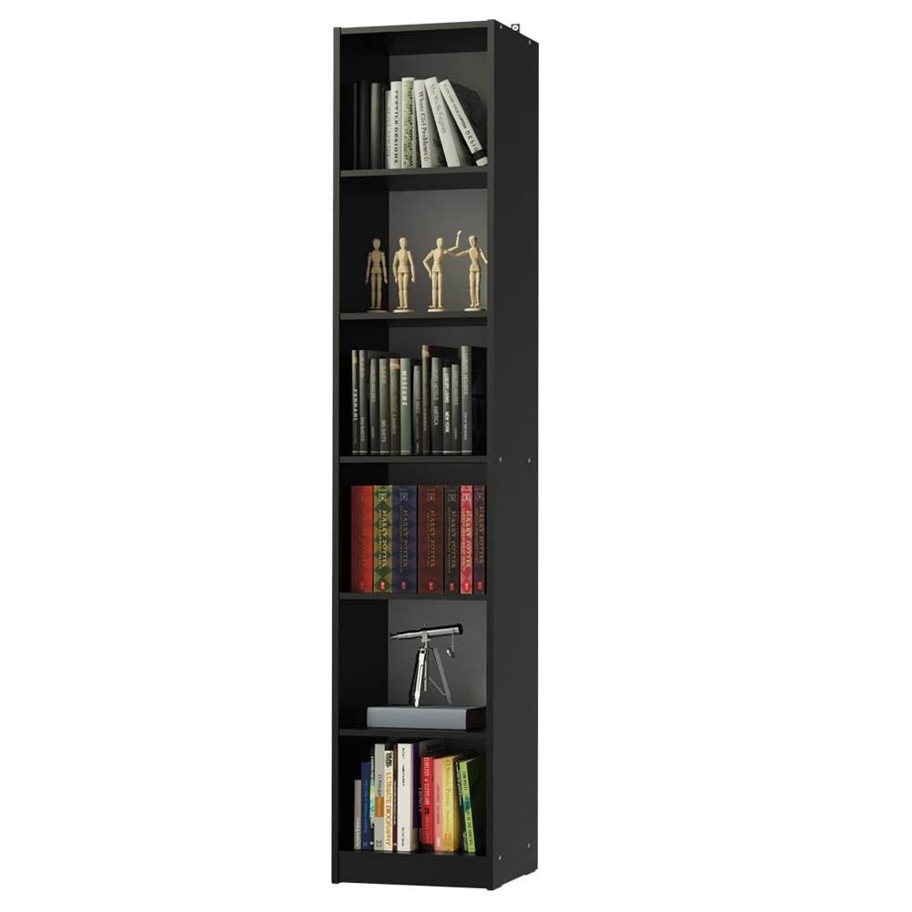 Estante Livreiro Madesa 6906 com 6 Nichos – Design Moderno e Funcional em Preto