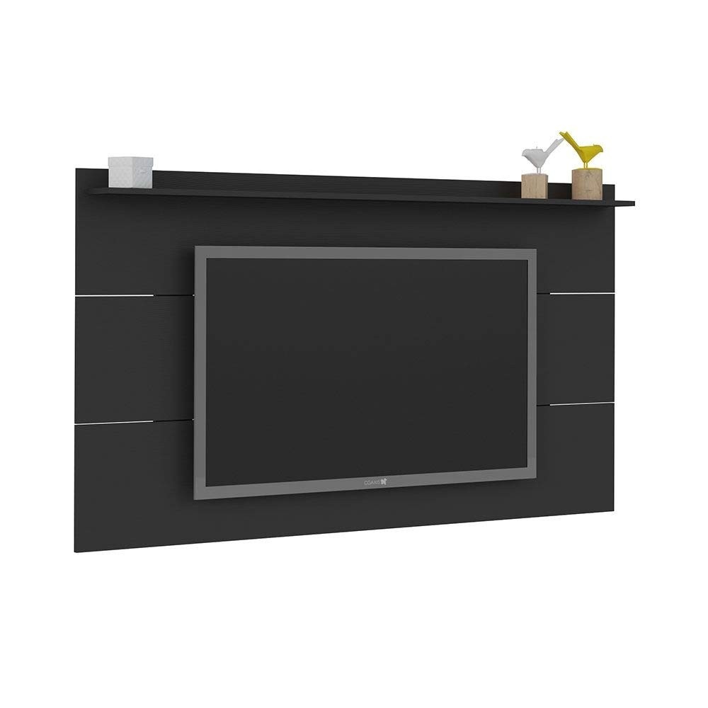 Painel com Suporte para TV até 60" SLIM Preto - Artely | Design Moderno e Organização de Cabos